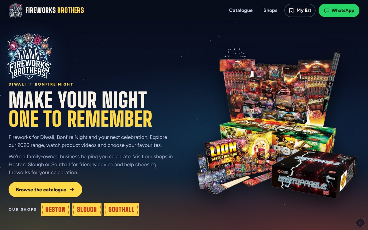 Fireworks Brothers website
