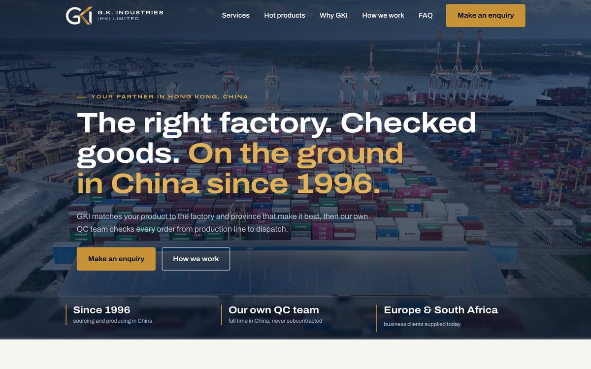 G.K. Industries website